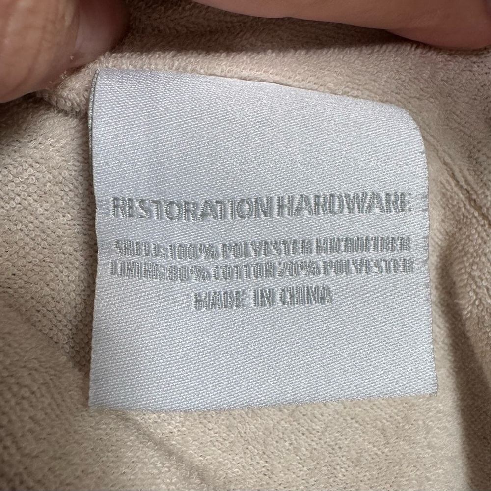 Restoration Hardware Chocolate and Ivory Women's Robe Large Cozy Luxury Spa - Picture 6 of 10